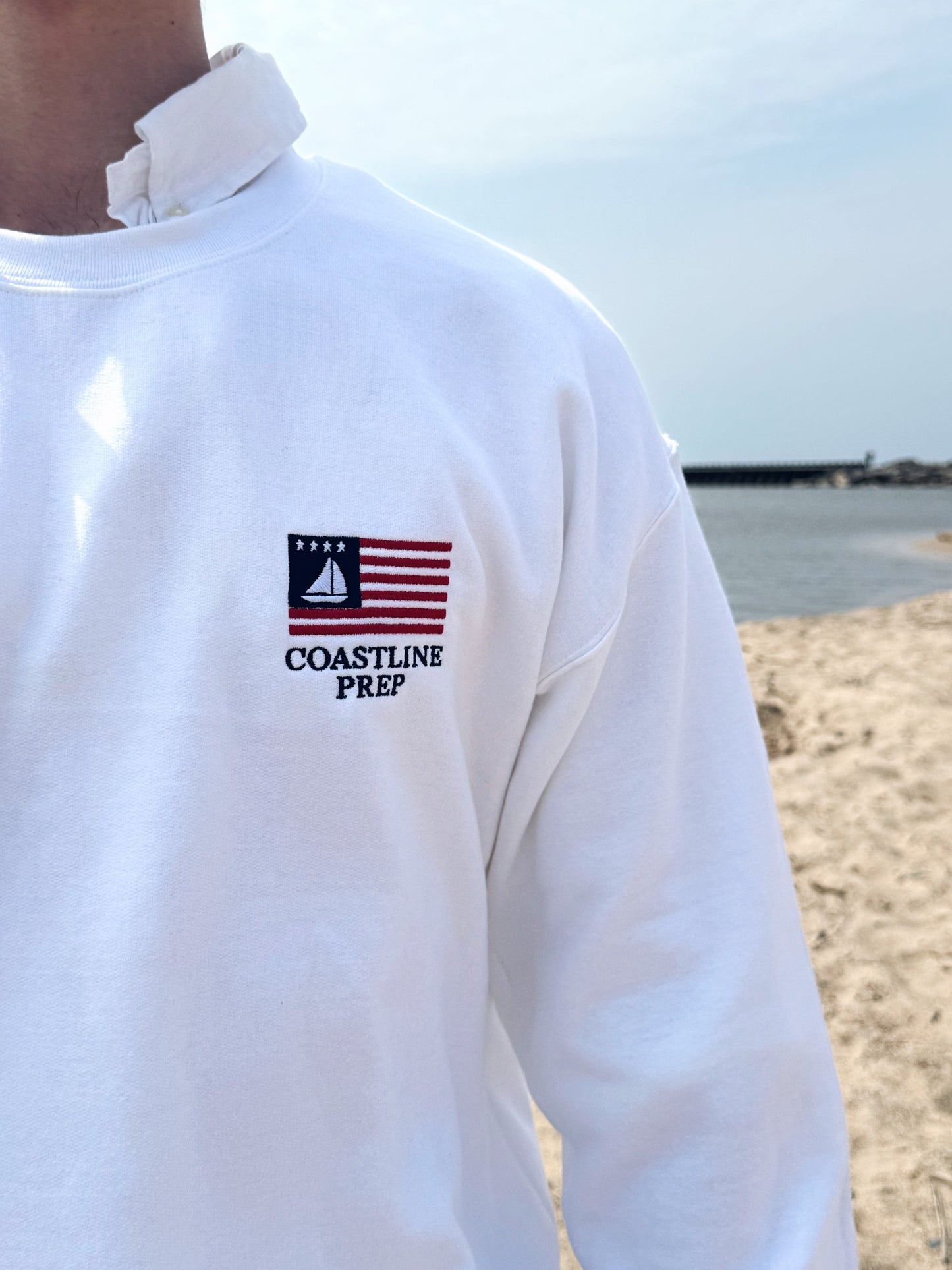 Embroidered Crewneck Sweatshirt