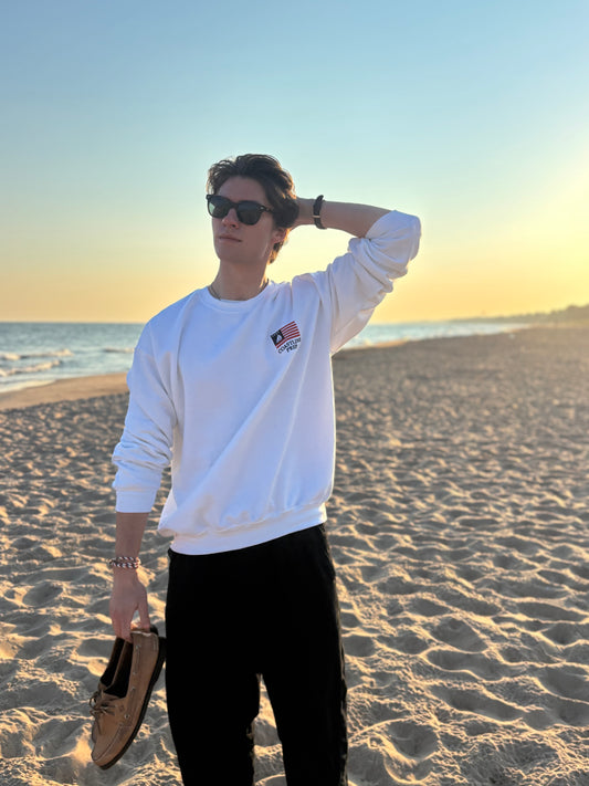 Embroidered Crewneck Sweatshirt
