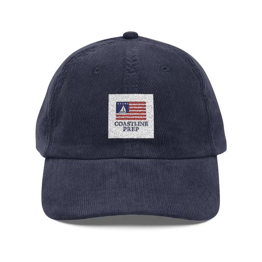 Embroidered Vintage Corduroy Cap